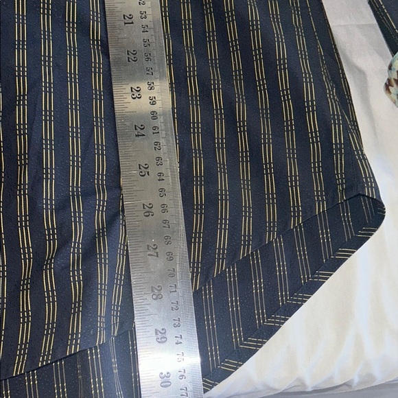 Robert Graham Blue and Gold Striped Shirt - Picture 7 of 10